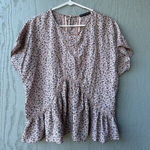 Harlowe and Graham Pink Floral Top